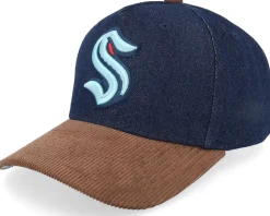 Miami Heat D-stressed Pro Dark Navy/Brown Corduroy A-frame Adjustable - Mitchell & Ness