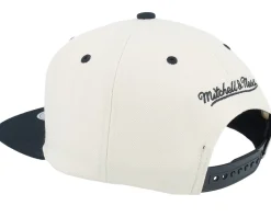Miami Heat Evergreen Cream Black Hwc Off White/Black Snapback - Mitchell & Ness