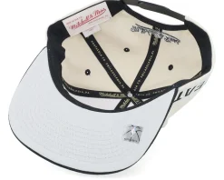 Miami Heat Evergreen Cream Black Hwc Off White/Black Snapback - Mitchell & Ness