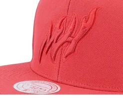 Miami Heat Monochromatic Red Snapback - Mitchell & Ness