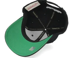 Miami Heat Neon Logo Pro Black Adjustable - Mitchell & Ness