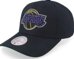 Miami Heat Neon Logo Pro Black Adjustable - Mitchell & Ness