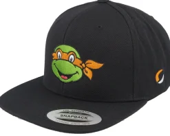 Michelangelo Face Black Snapback - TMNT