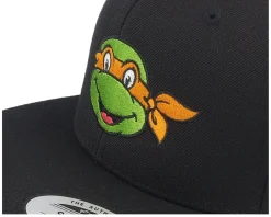 Michelangelo Face Black Snapback - TMNT
