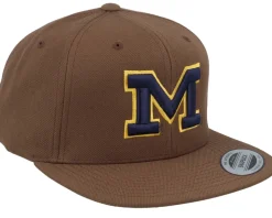Michigan Wolverines 3d Logo Tan Snapback - Park Fields