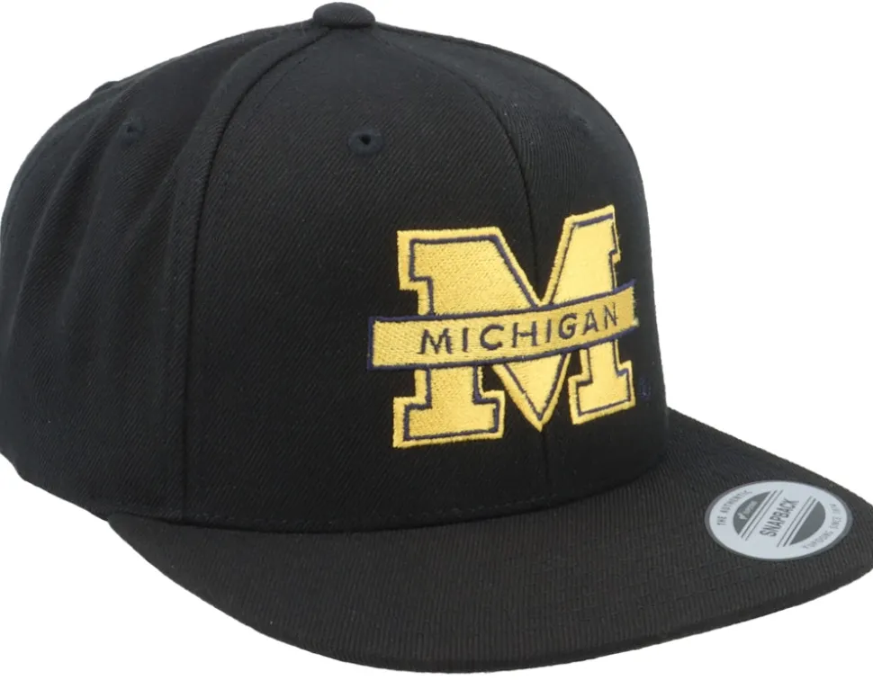 Michigan Wolverines Logo Black Snapback - Park Fields