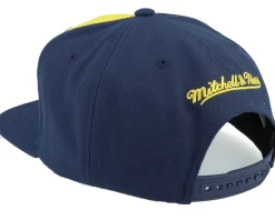 Michigan Wolverines Retro Sport V Navy Snapback - Mitchell & Ness