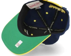 Michigan Wolverines Varsity Letter Blue/Yellow Snapback - Mitchell & Ness