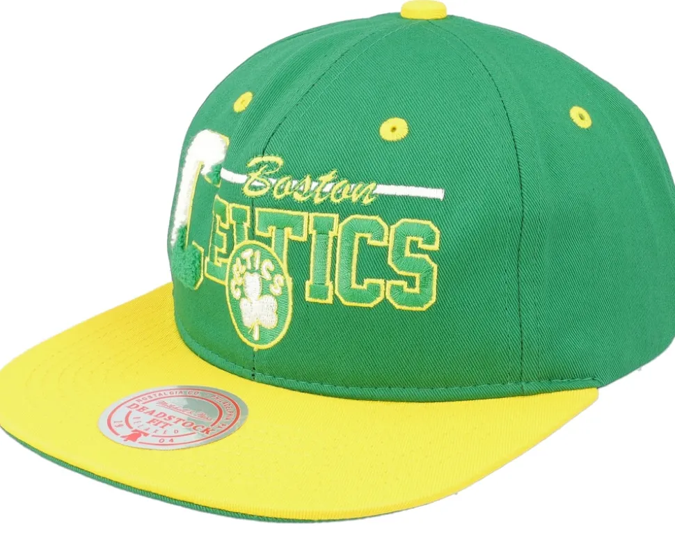 Michigan Wolverines Varsity Letter Blue/Yellow Snapback - Mitchell & Ness