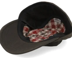 Miko 10220 32 Waxed Cotton Brown Earflap - MJM Hats