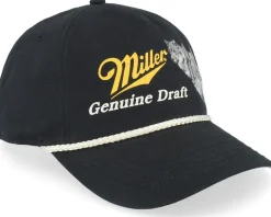 Miller Genuine Draft Canvas Ca Black Adjustable - American Needle