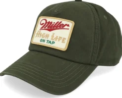 Miller High Life Canvas Roscoe Dark Green A-Frame Adjustable - American Needle