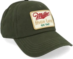 Miller High Life Canvas Roscoe Dark Green A-Frame Adjustable - American Needle