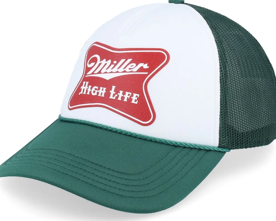 Miller High Life Foamy Valin White/Dark Green Trucker - American Needle