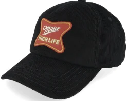 Miller High Life Roscoe Cord Black A-Frame Adjustable - American Needle