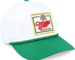 Miller High Life Roscoe White/Green A-Frame Adjustable - American Needle