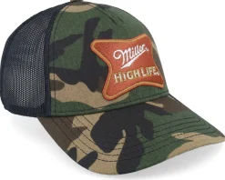 Miller High Life Valin Camo/Black Trucker - American Needle