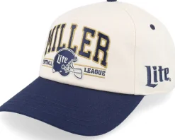 Miller Lite Roscoe Football Ivory/Navy A-Frame Adjustable - American Needle