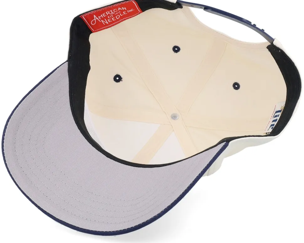 Miller Lite Roscoe Football Ivory/Navy A-Frame Adjustable - American Needle