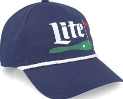 Miller Lite Roscoe Golf Navy A-Frame Adjustable - American Needle