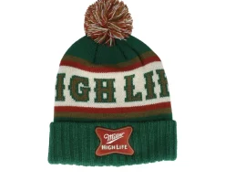 Miller Pillow Line Knit Dark Green/Multicolor Pom - American Needle