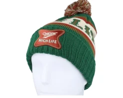 Miller Pillow Line Knit Dark Green/Multicolor Pom - American Needle