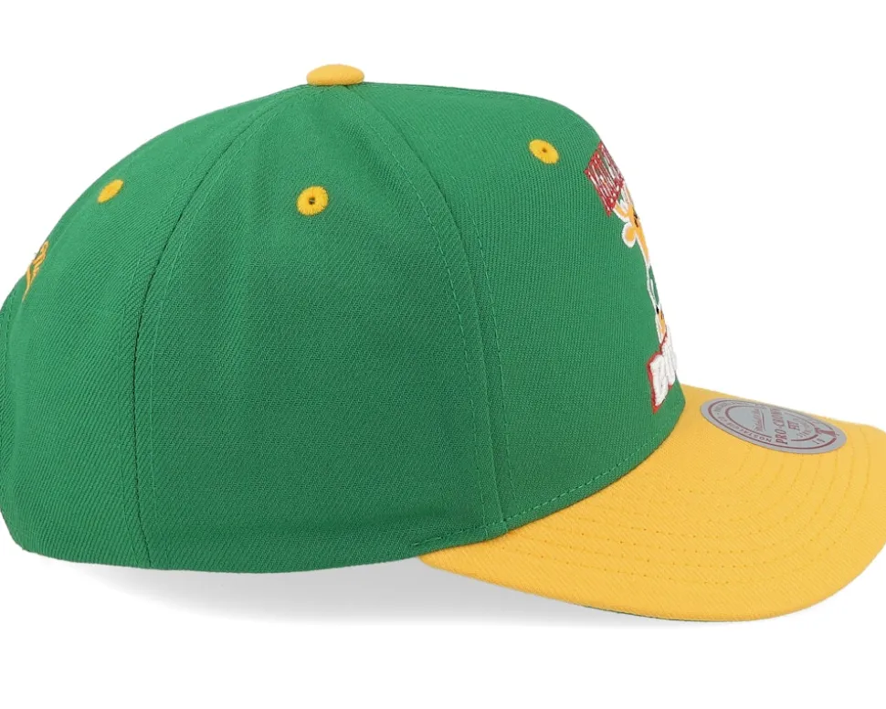 Milwaukee Bucks All In 2.0 Pro Green/Yellow Adjustable - Mitchell & Ness