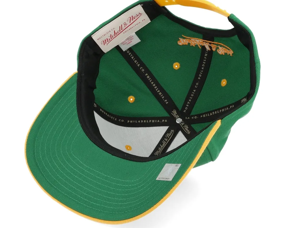 Milwaukee Bucks All In 2.0 Pro Green/Yellow Adjustable - Mitchell & Ness