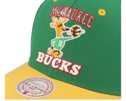Milwaukee Bucks All In 2.0 Pro Green/Yellow Adjustable - Mitchell & Ness