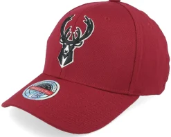 Milwaukee Bucks Classic Red Burgundy Adjustable - Mitchell & Ness