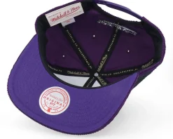 Milwaukee Bucks Corduroy Hwc Purple Snapback - Mitchell & Ness