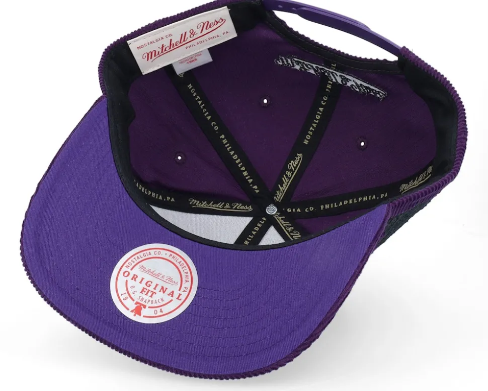 Milwaukee Bucks Corduroy Hwc Purple Snapback - Mitchell & Ness