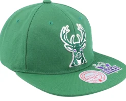 Milwaukee Bucks Dead Remix Deadstock Green Snapback - Mitchell & Ness