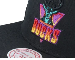 Milwaukee Bucks High Grade Hwc Black Snapback - Mitchell & Ness
