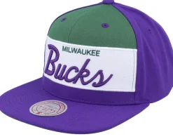 Milwaukee Bucks Retro Sport Hwc Purple Snapback - Mitchell & Ness