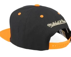 Milwaukee Bucks Shattered Black/Orange Snapback - Mitchell & Ness