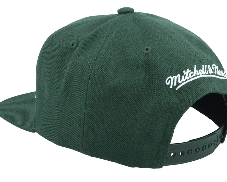 Milwaukee Bucks Team Ground 2.0 Green Snapback - Mitchell & Ness