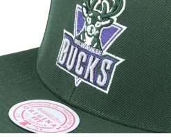 Milwaukee Bucks Team Ground 2.0 Green Snapback - Mitchell & Ness