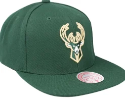 Milwaukee Bucks Team Ground 2.0 Green Snapback - Mitchell & Ness