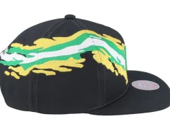 Minnesota North Stars Vintage Paintbrush Black Snapback - Mitchell & Ness