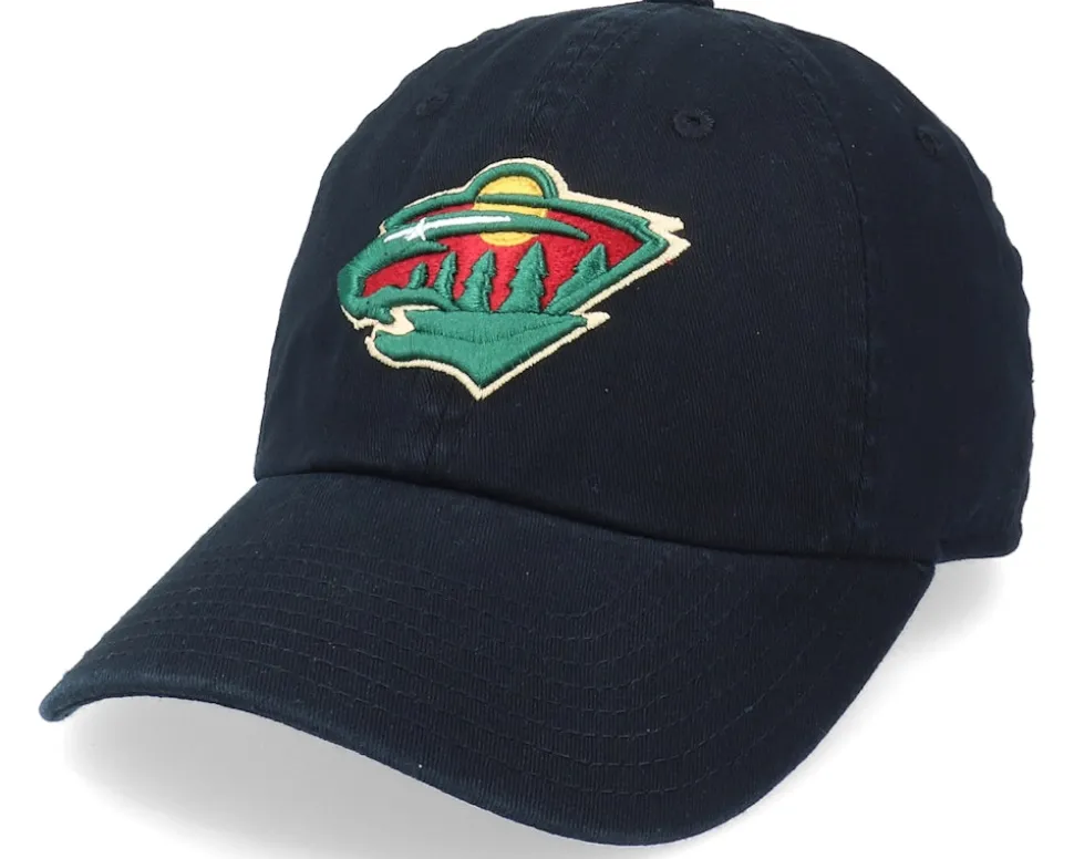 Minnesota Wild Blue Line Black Dad Cap - American Needle
