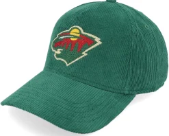 Minnesota Wild Corduroy Valin Dark Green A-frame Adjustable - American Needle