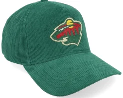 Minnesota Wild Corduroy Valin Dark Green A-frame Adjustable - American Needle