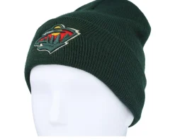 Minnesota Wild Terrain Knit Solid Dark Green Cuff - American Needle