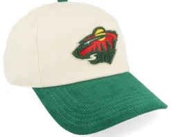 Minnesota Wild Wild Burnett Cream/Dark Green A-frame Adjustable - American Needle