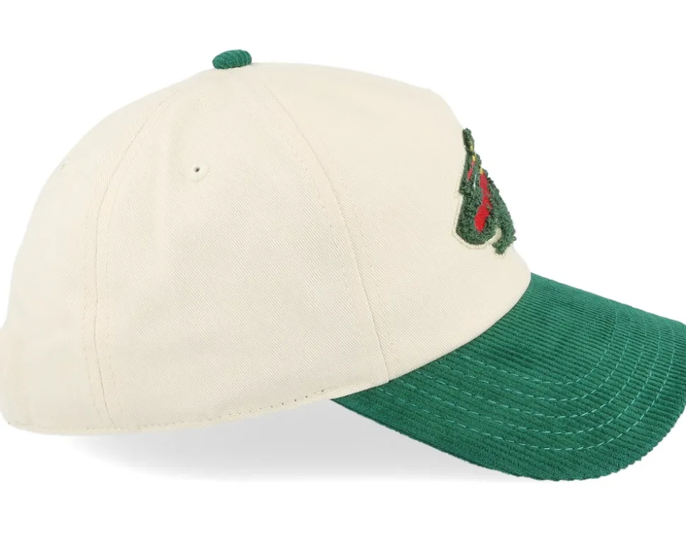 Minnesota Wild Wild Burnett Cream/Dark Green A-frame Adjustable - American Needle