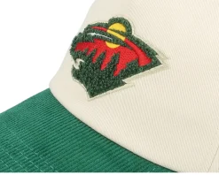 Minnesota Wild Wild Burnett Cream/Dark Green A-frame Adjustable - American Needle