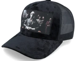 Mob Boss Velvet Black A-frame Trucker - Calza Pennello