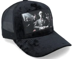 Mob Boss Velvet Black A-frame Trucker - Calza Pennello