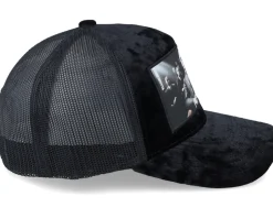 Mob Boss Velvet Black A-frame Trucker - Calza Pennello